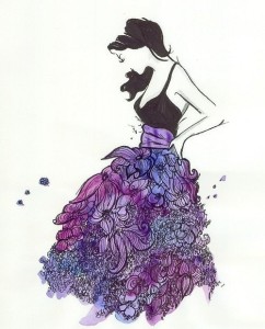 color violeta simbolo de la moda